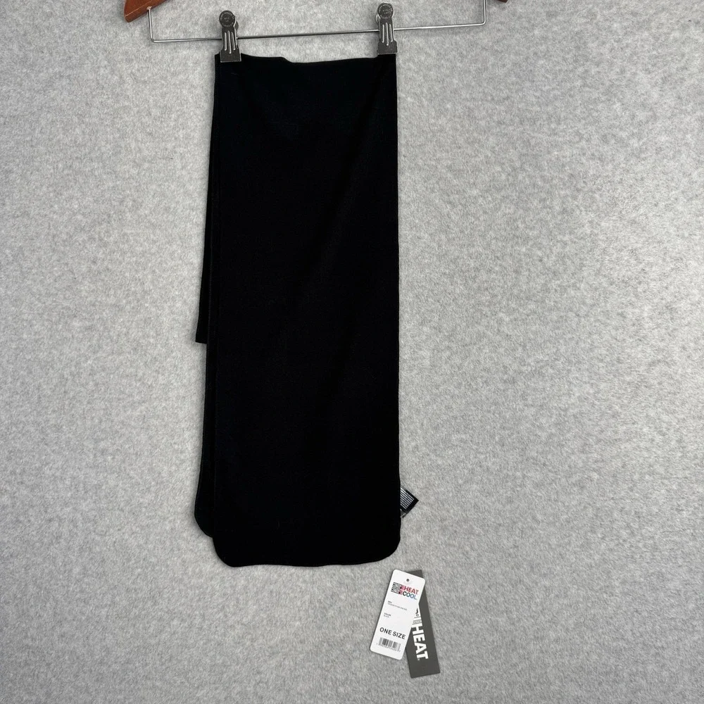 32 Degrees Heat NWT Black Thermal Scarf One Size‎ 90% Polyester Spandex